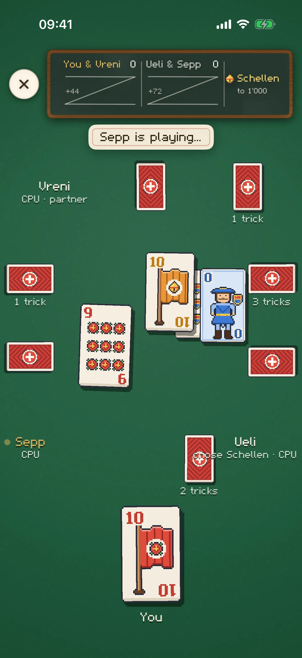 The seat on the right: a fourth iPhone at the table